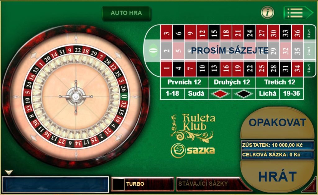 Sazka Hry Ruleta klub